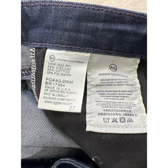 AG Jeans The Stevie Cuff Slim Straight Jean 27 4 Capsule Staple Casual - Picture 5 of 7